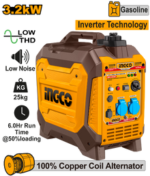 Gasoline Inverter Generator with Muffler – INGCO GEI35006