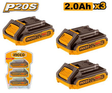 3-Piece 20V 2Ah Lithium Battery Combo Pack – COSLI240311