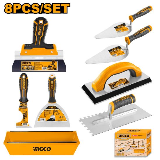 COS23076 – 8Pcs Trowel & Masonry Tool Set