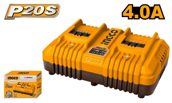 Dual Fast Lithium Battery Charger – INGCO FCLI2034