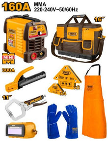 COS23095 – 8Pcs 160A Welding Machine Set with Bag & Accessories