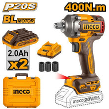 INGCO CIWLI2040 – 20V 1/2" BL Cordless Impact Wrench 400N.m