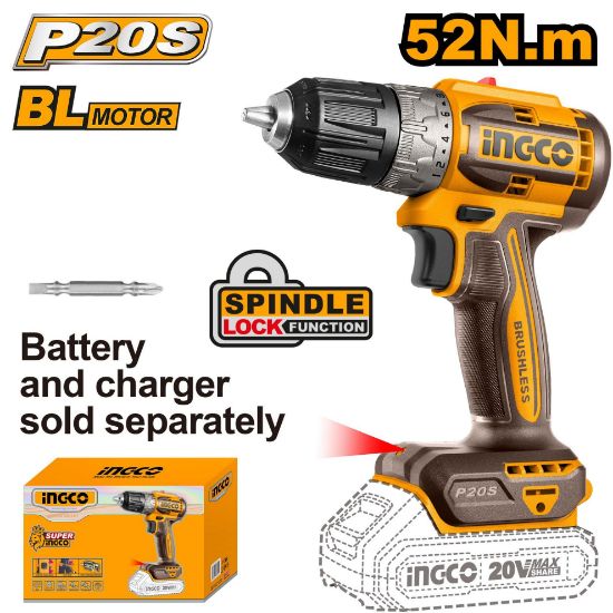 INGCO CDLI204531 20V Brushless Cordless Impact Wrench 10mm