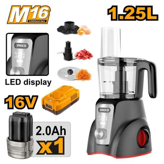 INGCO CFP027K Cordless Food Processor