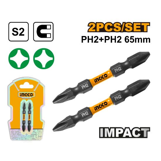 Dual Industrial Screwdriver Bits – INGCO SDBIM72PH265