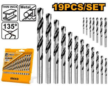 INGCO AKDB1195 19PCS HSS Metal Drill Bit Set