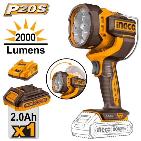 20V 2000 Lumens Handheld LED Projector with 1x 2Ah Battery & Charger – CWLI20881
