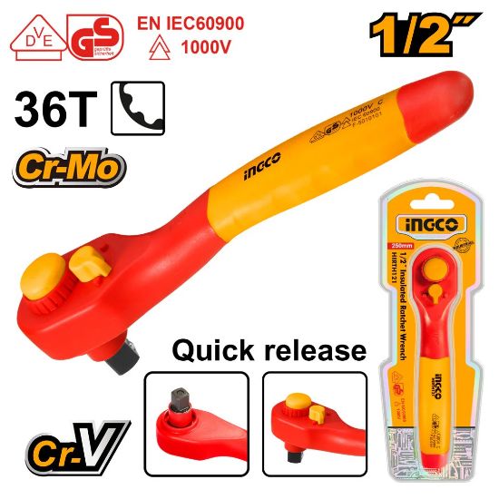 INGCO HIRTH121 – Insulated Ratchet Wrench