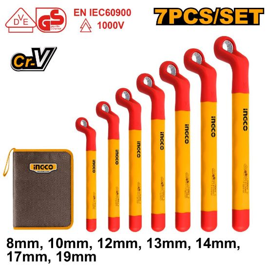 INGCO HKISPA0702 – 7 Pcs 1000V Insulated Ratcheting Screwdriver Set