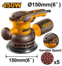 Random Orbital Sander 450W 150mm – INGCO RS4516