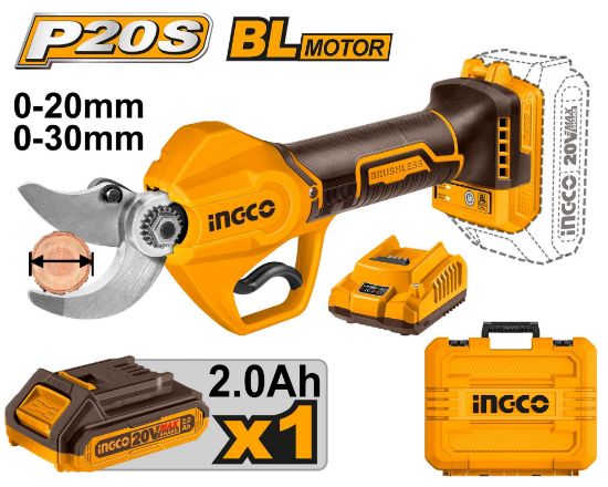 20V 30mm Brushless Cordless Pruning Shears with Battery, Charger & Box – CSSLI203083