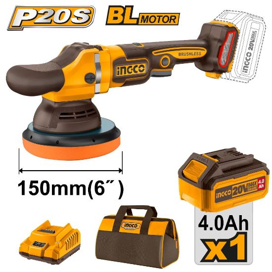 INGCO APLI20151 20V 150mm Brushless Cordless Polisher