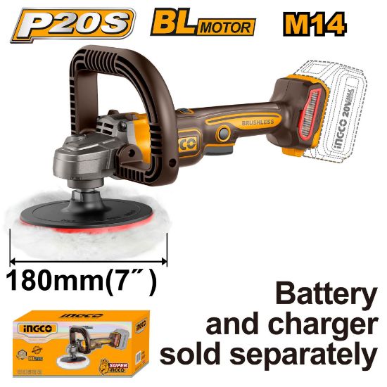 INGCO APLI2018 20V 180mm Brushless Cordless Polisher