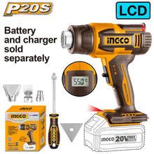 Heat Gun with LCD Display 30-550°C – INGCO HGLI2003