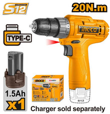 INGCO CDLI12428 12V Cordless Impact Wrench 20N.m