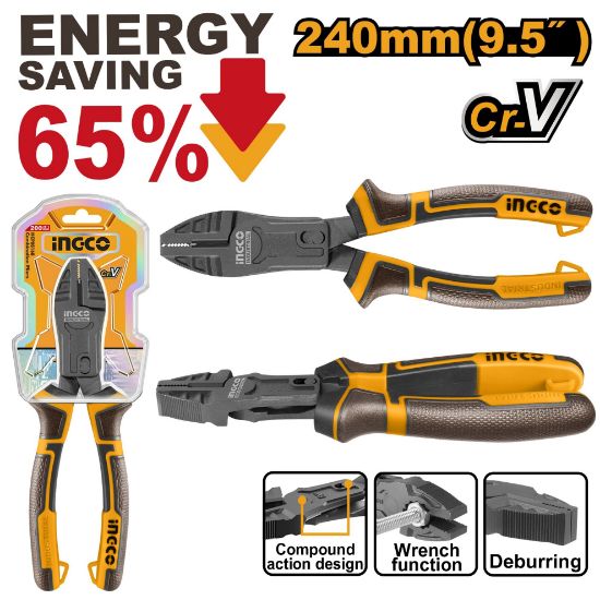 Industrial Pliers with 65% Energy-Saving Technology – INGCO HCCP58240