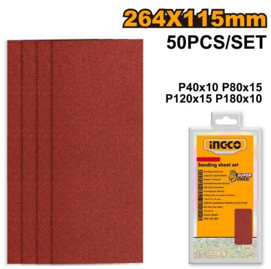 INGCO AKFS2401012 5PCS Sanding Sheet Set