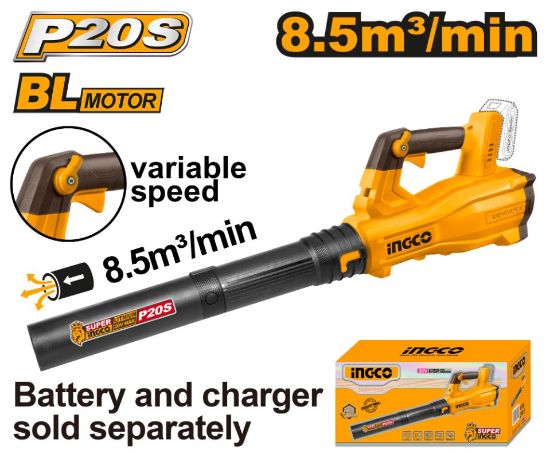 INGCO CABLI20428 20V Cordless Variable-Speed Garden Leaf Blower
