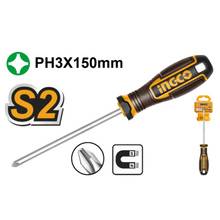 INGCO HSDPH3150 – S2 Screwdriver with Rubber Handle