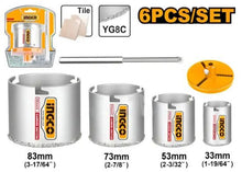 INGCO HSB4061 – 6PCS Hole Saw Set
