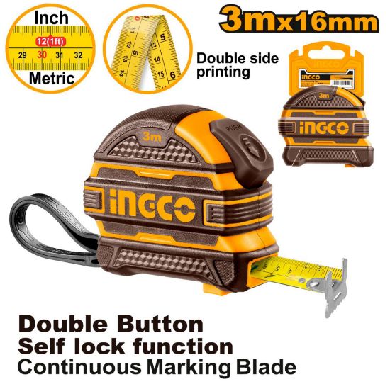 Self-Lock Rubber Measuring Tape – INGCO HSMT08316-1