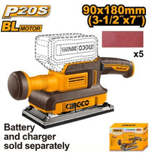INGCO CFSLI2031 – 20V (90x180mm) Brushless Cordless Sander