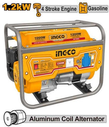 Gasoline Generator with Electric & Recoil Start – INGCO GE15005