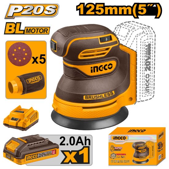 20V Cordless 125mm Brushless Angle Grinder with Battery & Charger – CROSLI20021