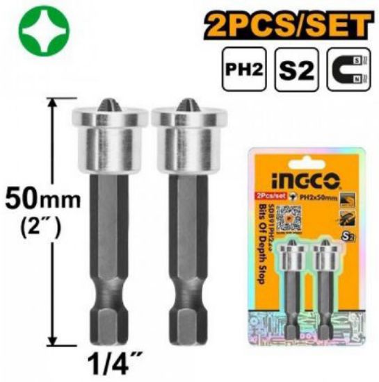 2pcs Industrial Screwdriver Bits Set – INGCO SDB91PH223