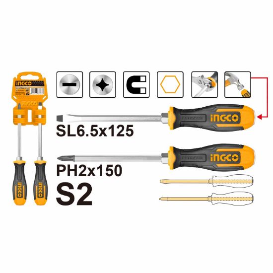 INGCO HSGT280208 – 2-Piece Screwdriver Set
