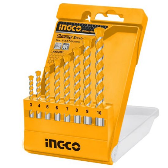 INGCO AKD3081 8PCS Granite Drill Bit Set