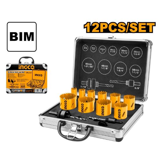 INGCO AKH0121 12PCS Metal Hole Saw Set