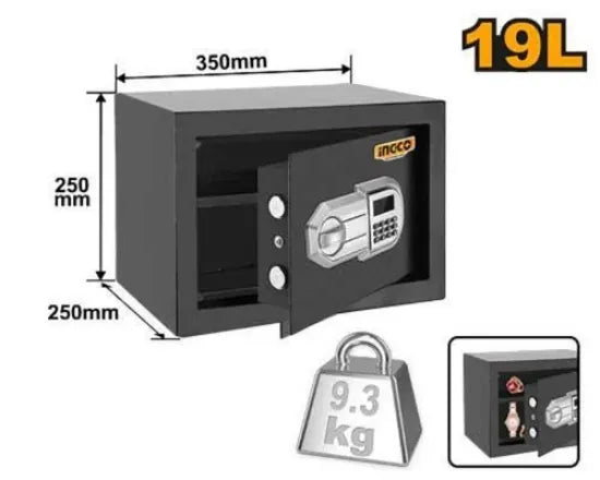 INGCO ESF2502 – 19L Digital Steel Safe