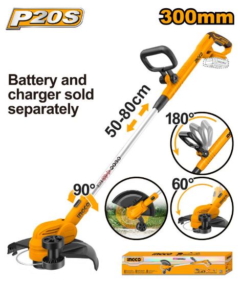 INGCO CGTLI20328 – 20V 300mm Cordless Grass Trimmer