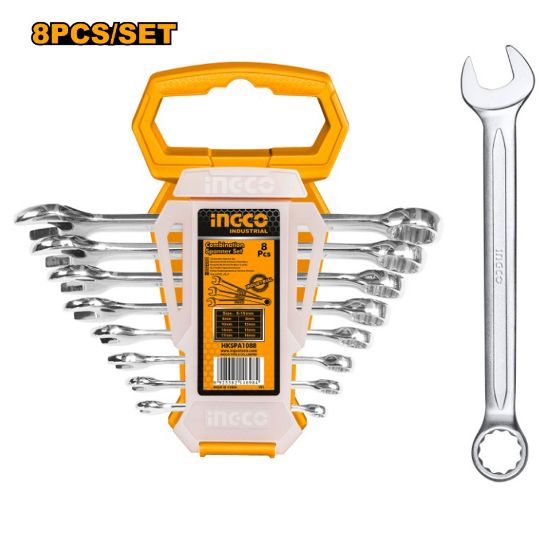 8 Pcs Metric Gear Wrench Set (6, 8, 10, 13, 14, 15, 17, 19 mm) – INGCO HKSPA1088-1