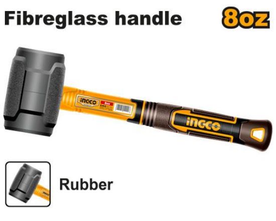HRUH8808 – Rubber Mallet with Fiberglass Handle
