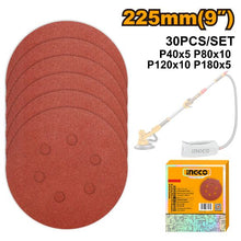 INGCO AKRS225030 – 30Pcs Set Mixed Grit Red Sanding Paper