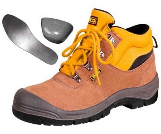 INGCO SSH02S1P.44 – Industrial Leather Safety Work Boots
