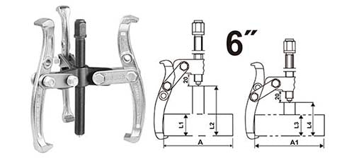 Three jaws puller HGP08036