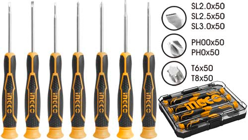 7 Pcs precision screwdriver set HKSD0718