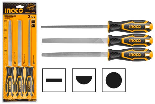 3 Pcs steel file set HKTFS1308