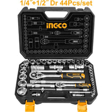 44 Pcs 1/4"&1/2" socket set HKTS42441