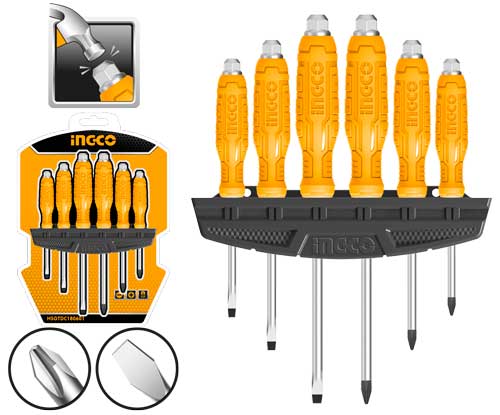 6Pcs go-through screwdriver set HSGTDC180601