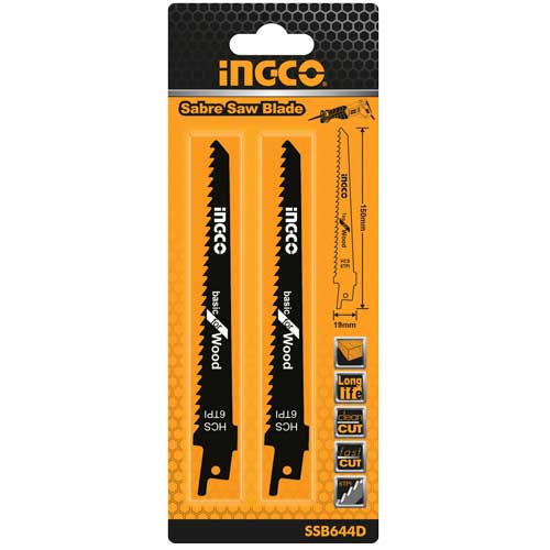 Reciprocating saw blades for wood SSB644D
